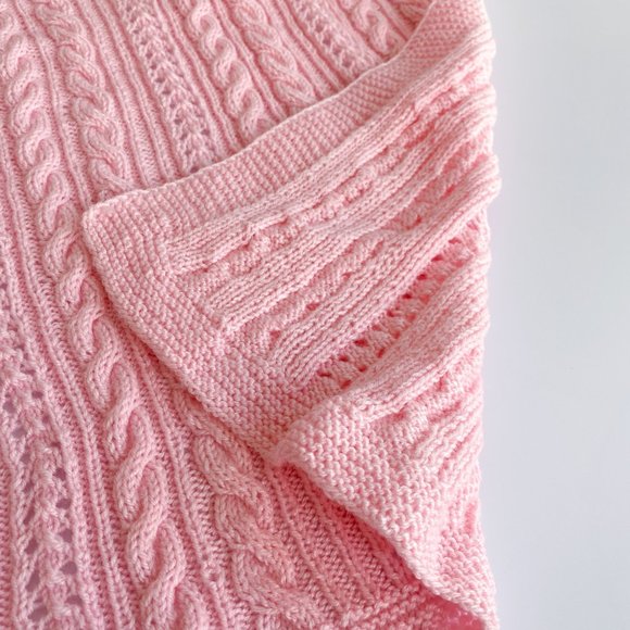 NEW! Handmade Pink Children's Small Blanke… - Picture 4 of 7